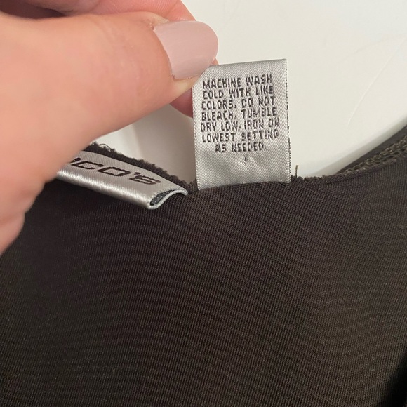 Chico's Vintage 80s Dark Brown Layer Tank Tip - Chico's Size 2 - L( 12) - Picture 8 of 8